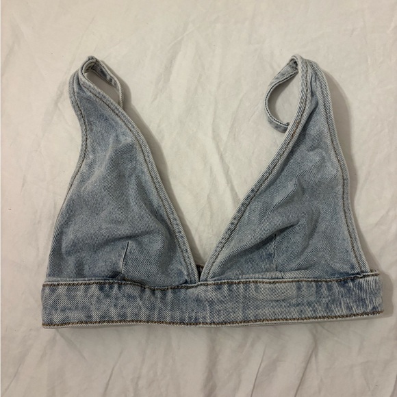 wild fable Tops - Wild Fable Denim Bra Top XXS